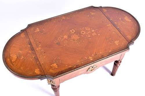 Lot 123 - A French Louis XVstyle Kingwood and floral...