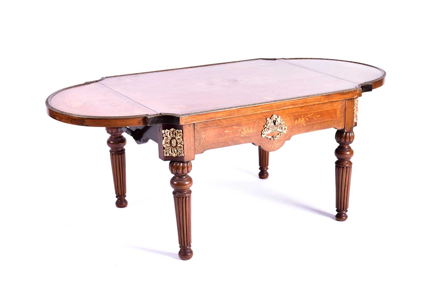 Lot 123 - A French Louis XVstyle Kingwood and floral...