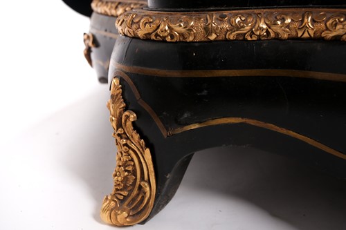 Lot 161 - A 19th century French ebonized and red Boulle...