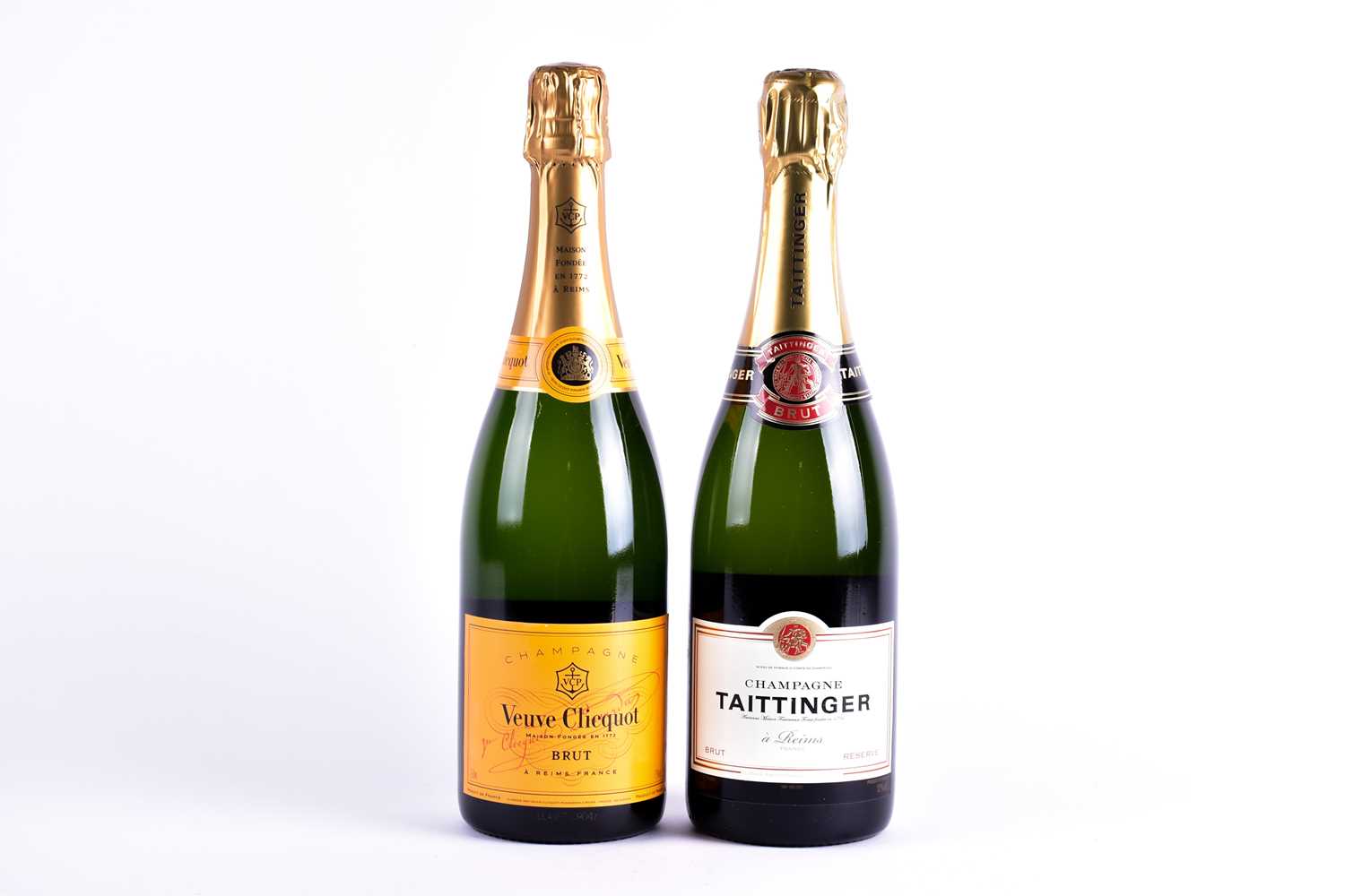 Lot 304 - Two boxed bottles of Champagne: Veuve Clicquot...