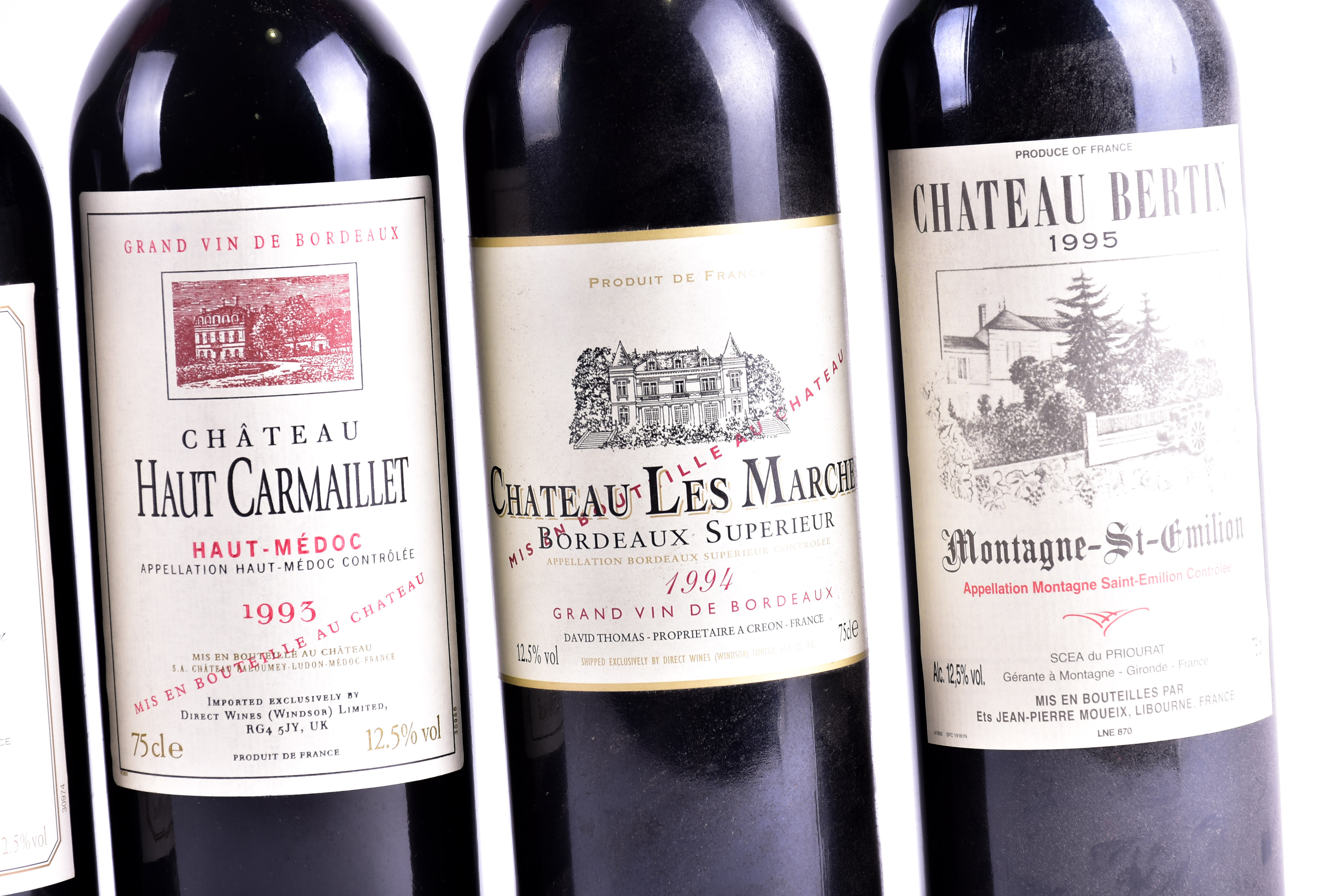 Lot 305 - Six bottles of 75cl red wine: 1994 Chateau