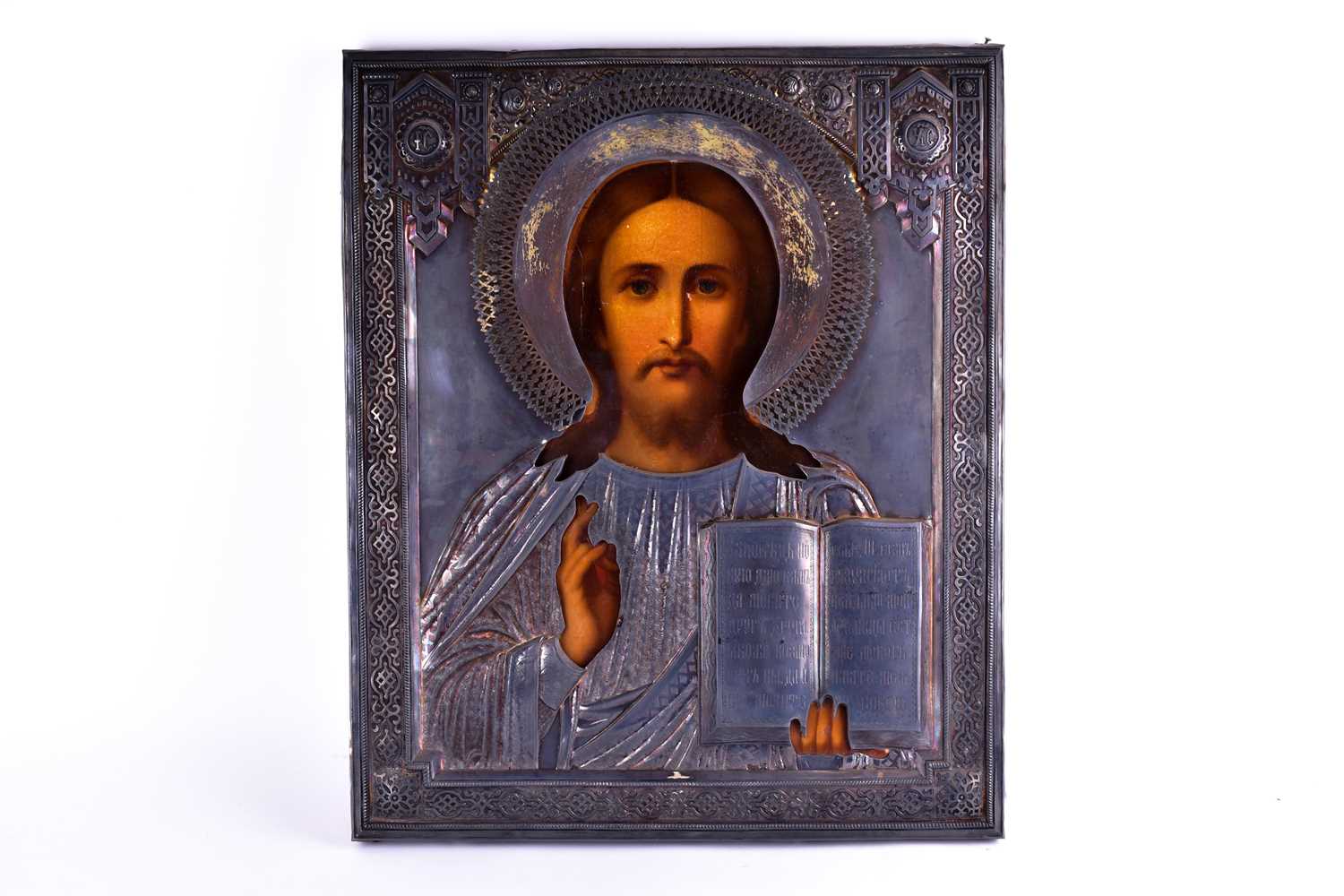Lot 200 - 19th century Russian school, a large icon...