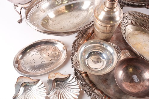 Lot 366 - A collection of silver plated and white metal...