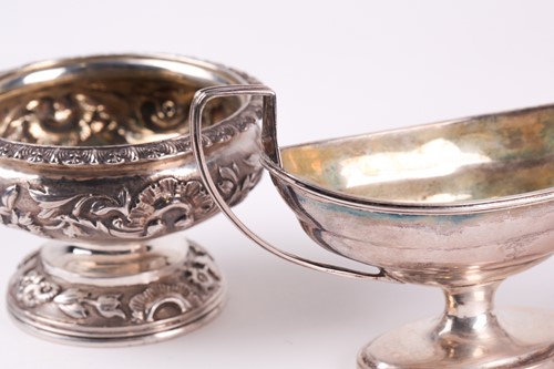 Lot 322 - A matched pair of 19th century silver salts,...