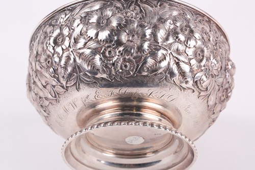 Lot 289 - A late 19th century American sterling silver...