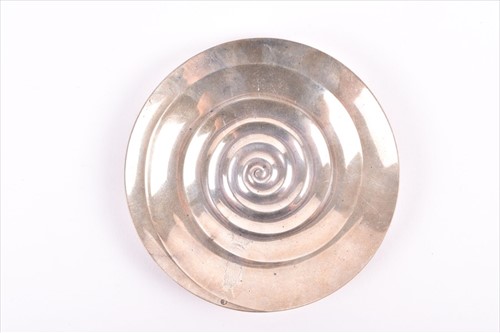 Lot 428 - Tiffany & Co. A sterling silver circular dish...