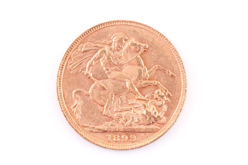 Lot 277 - A Victorian full sovereign, dated 1899.