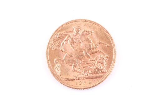Lot 274 - A George V full sovereign, dated 1928.