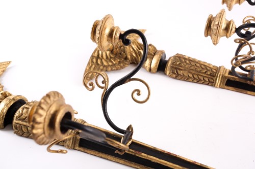 Lot 201 - A pair of decorative Empire-style wall sconces,...