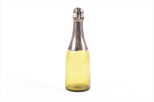Lot 343 - A novelty French silver mounted decanter...