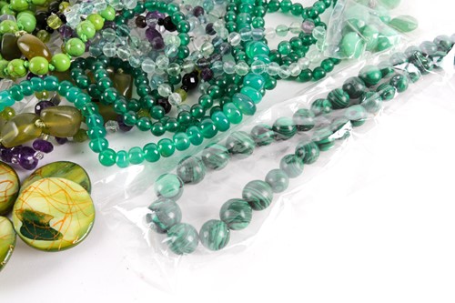 Lot 182 - A large quantity of beaded necklaces including...