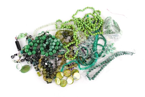 Lot 182 - A large quantity of beaded necklaces including...