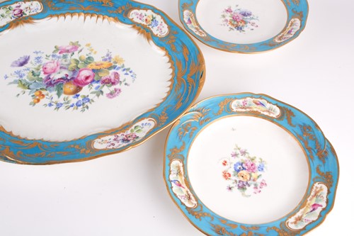 Lot 293 - A collection of 18th century Sevres Bleu...