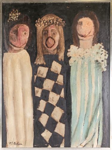 Lot 70 - Peter Behan (b.1939) - Three figures from a...