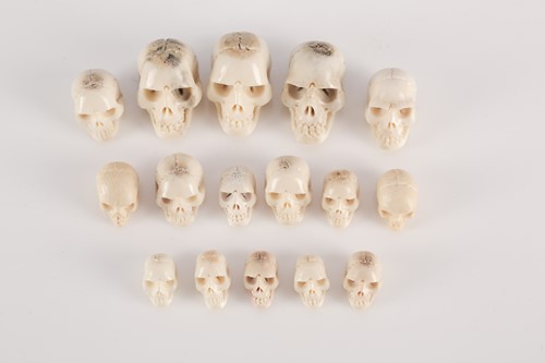 Lot 305 - A collection of sixteen native American carved...