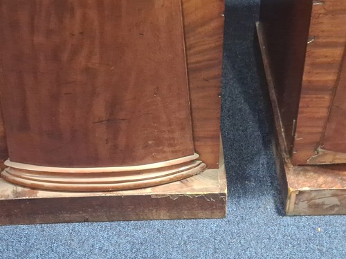 Lot 131 - A pair of Victorian mahogany single door...