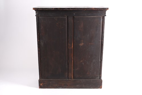 Lot 149 - A Victorian figured rosewood pier cabinet,...