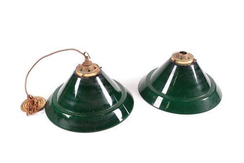 Lot 228 - A pair of Edwardian style conical green and...
