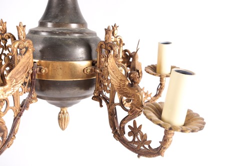 Lot 230 - A French Empire style iron and gilt bronze...