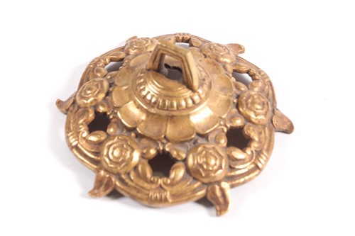 Lot 230 - A French Empire style iron and gilt bronze...