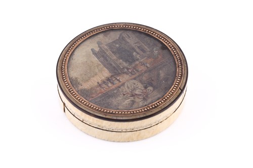 Lot 523 - Early 19th centruy tortoiseshell and ivory...