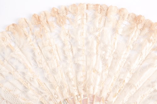 Lot 326 - Three late 19th/early 20th century fans, in...