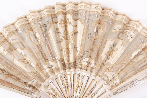 Lot 326 - Three late 19th/early 20th century fans, in...