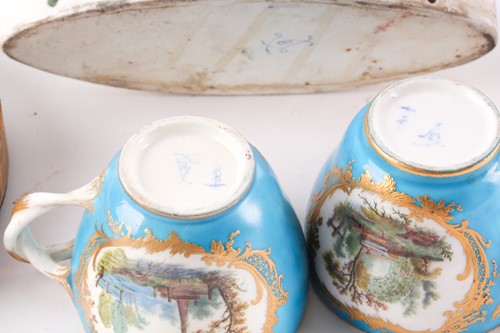 Lot 26 - A collection of 18th century and later Sevres...