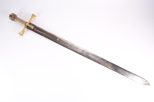 Lot 359 - A probably 19th century Sudanese Kaskara sword...