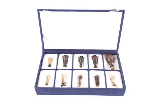 Lot 299 - A collection of 19th century turned lignum...