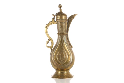 Lot 240 - An Ottoman-style baluster form gilt brass...