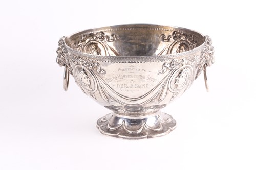 Lot 565 - A silver rose bowl known as the Reid Cup;...