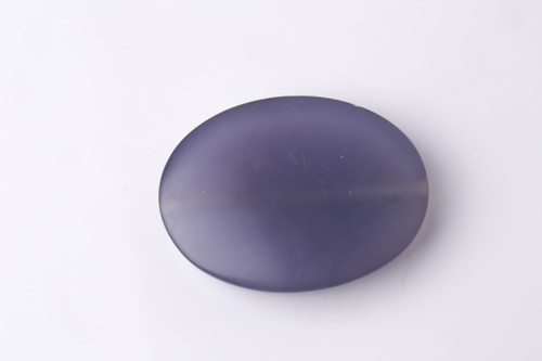 Lot 498 - A Roman-style carved amethyst glass oval...