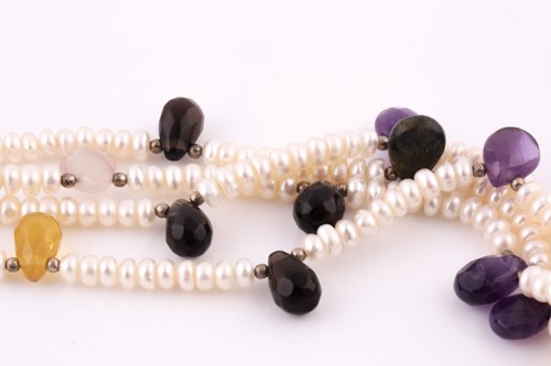 Lot 210 - A multi-strand freshwater pearl necklace...