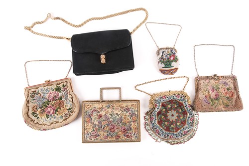 Lot 515 - Two lady's beaded evening bags with gilt metal...