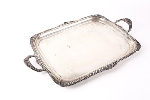 Lot 536 - A late Victorian heavy silver two handled...