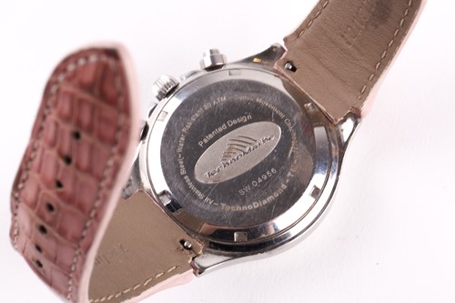 Lot 238 - A Technomarine ladies wristwatch, with pink...