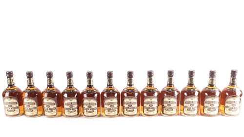 Lot 284 - Twelve bottles of Chivas Regal Blended Scotch...