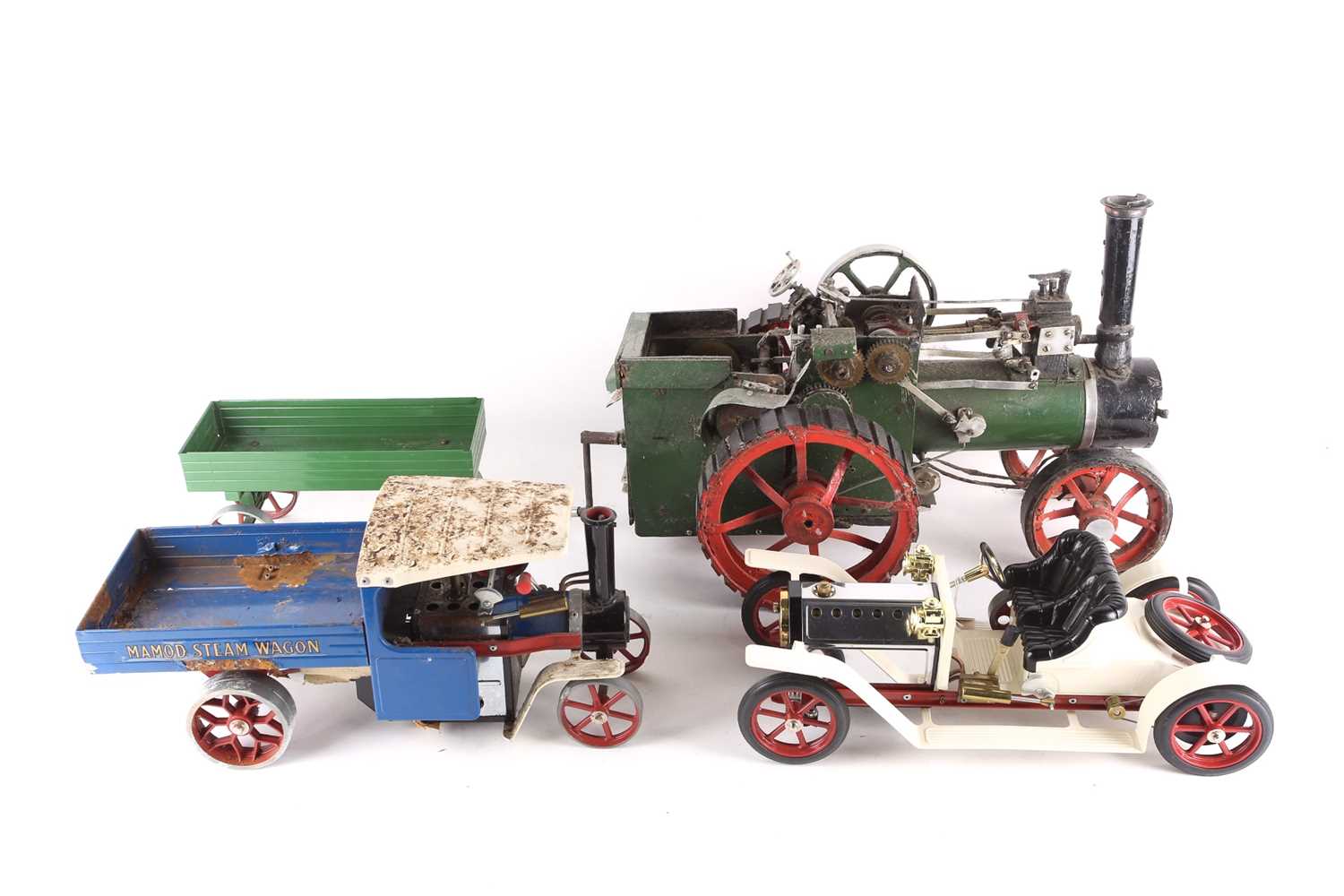 Lot 322 - A boxed Mamod live steam roadster. Together...