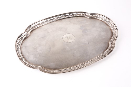 Lot 543 - An early 20th-century lobed oval silver...