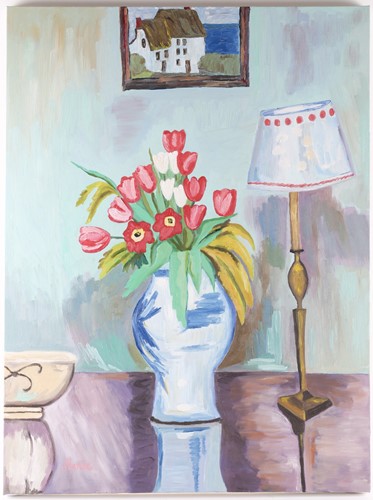 Lot 25 - Marinela Marin (contemporary), 'Tulips in a...