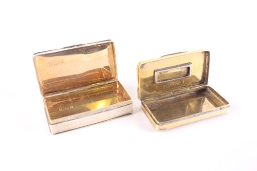 Lot 780 - A Victorian rectangular silver snuff-box,...