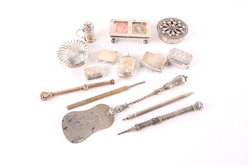 Lot 790 - A small collection of 19th-century silver...