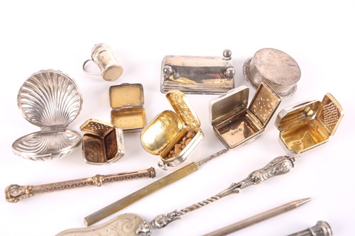 Lot 790 - A small collection of 19th-century silver...