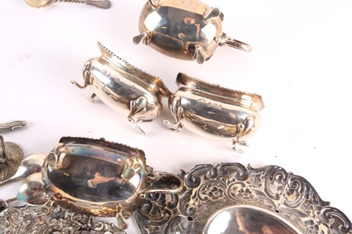 Lot 783 - A silver-mounted conical glass Whiskey "Noggin"...