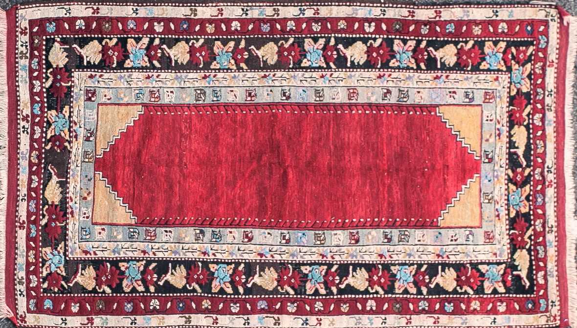 Lot 139 - An early 20th-century crimson red ground...