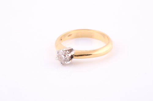 Lot 72 - A diamond single-stone ring, the brilliant-cut...