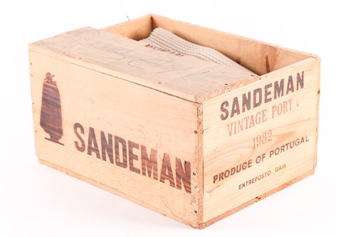 Lot 274 - Ten bottles of Sandeman Vintage Port, 1982, in...