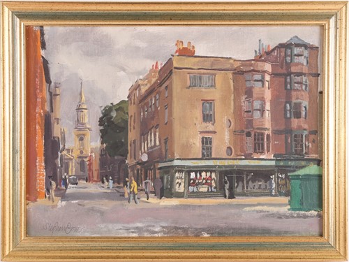 Lot 42 - Stephen Bone (1904-1958), 'The Turl, Oxford',...
