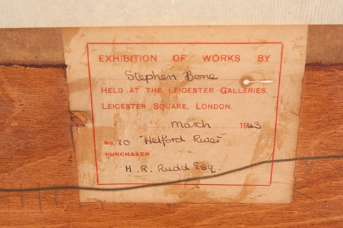 Lot 26 - Stephen Bone (1904-1958) 'Helford River'...